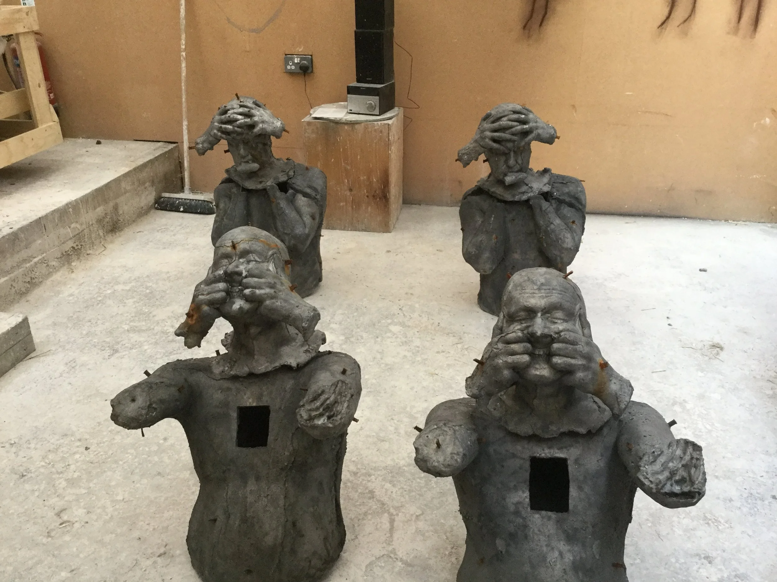 Lead casts from Marc Quinn’s Emotional Detox: The Seven Deadly Sins at Arch Bronze.