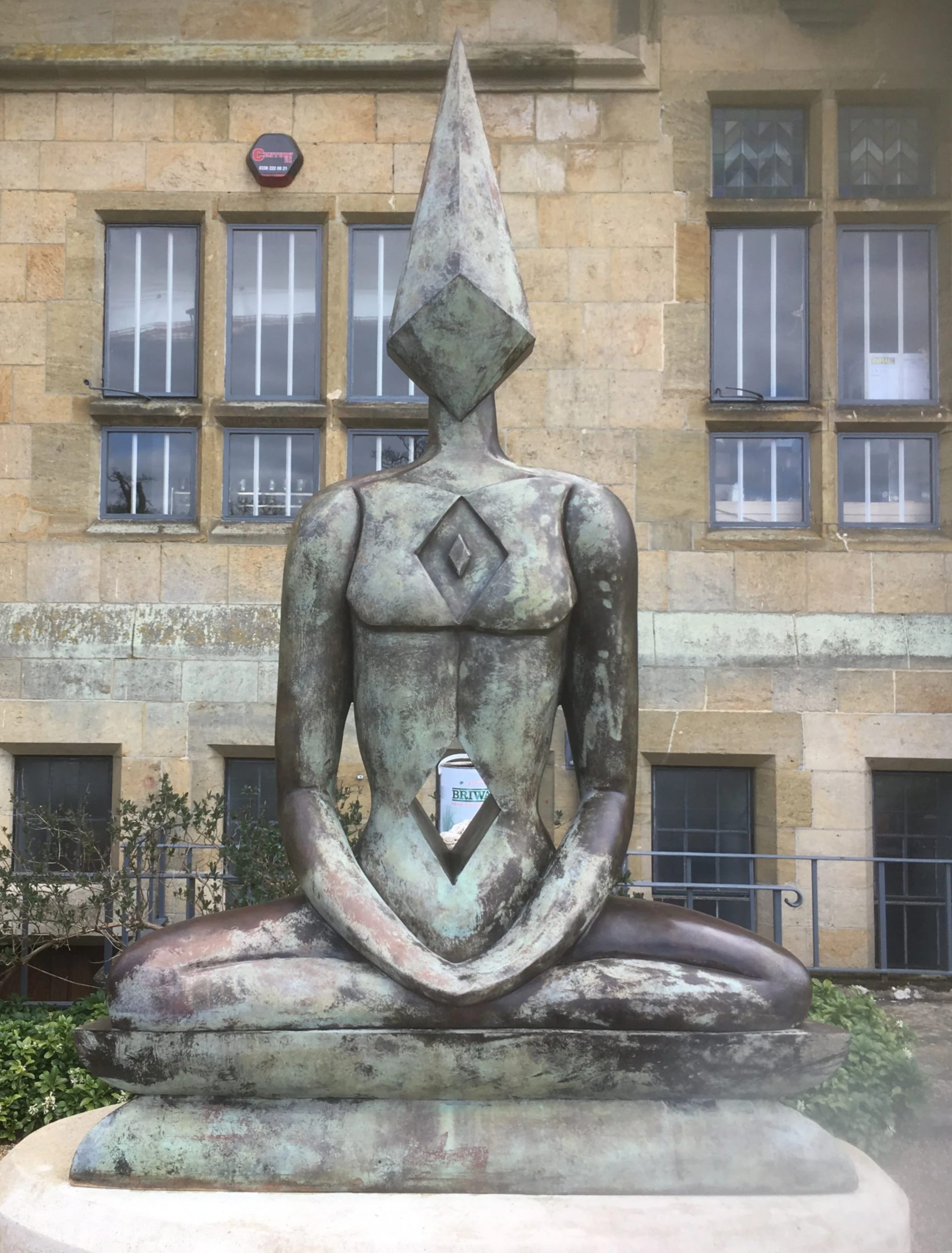 The Meditator by Marina Cowdray during restoration at Arch Bronze.