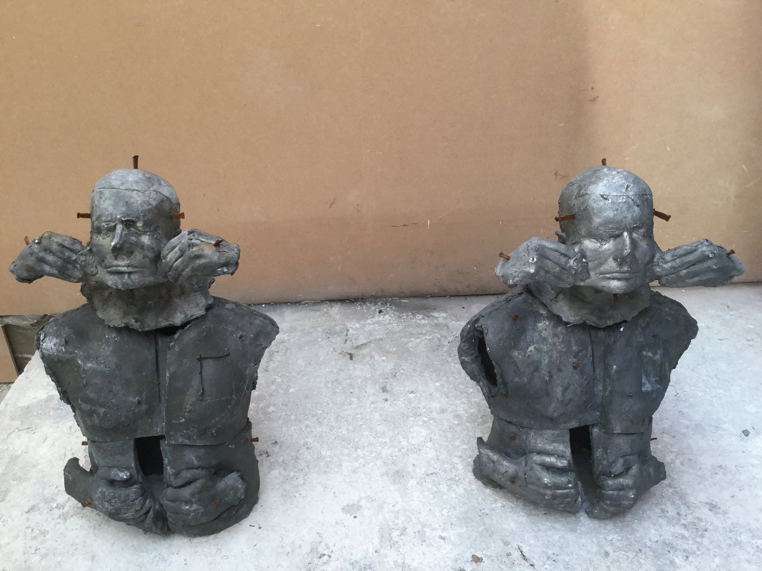 Pair of lead casts from Emotional Detox: The Seven Deadly Sins.