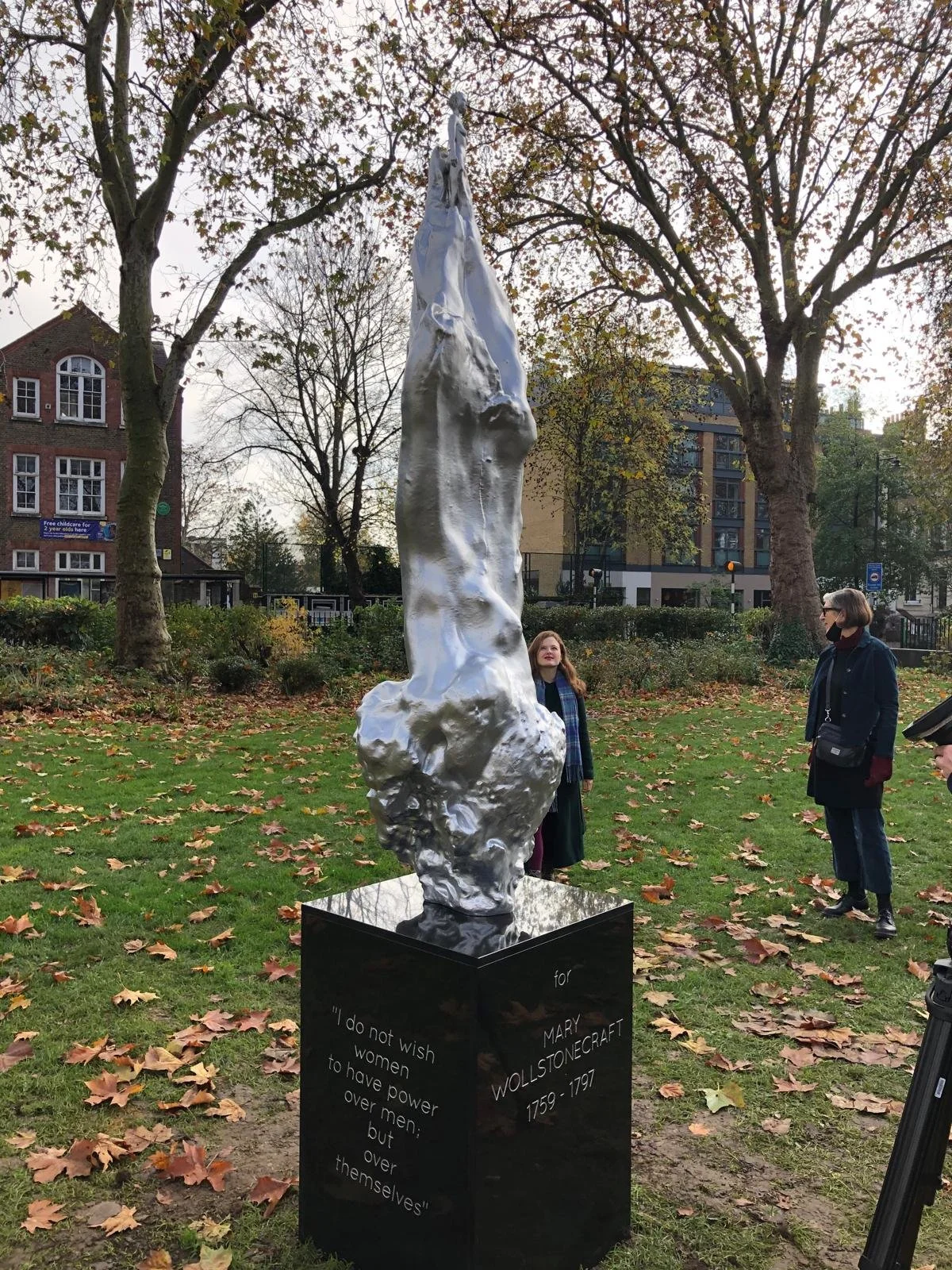 Installed A Sculpture for Mary Wollstonecraft at Newington Green, London.