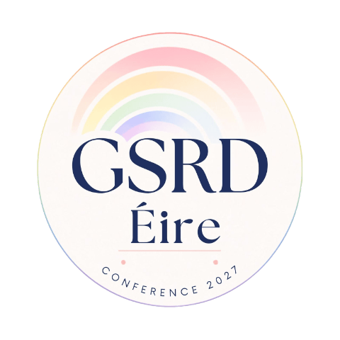 GSRD Éire Conference 2027 logo, featuring a rainbow arch over the text.