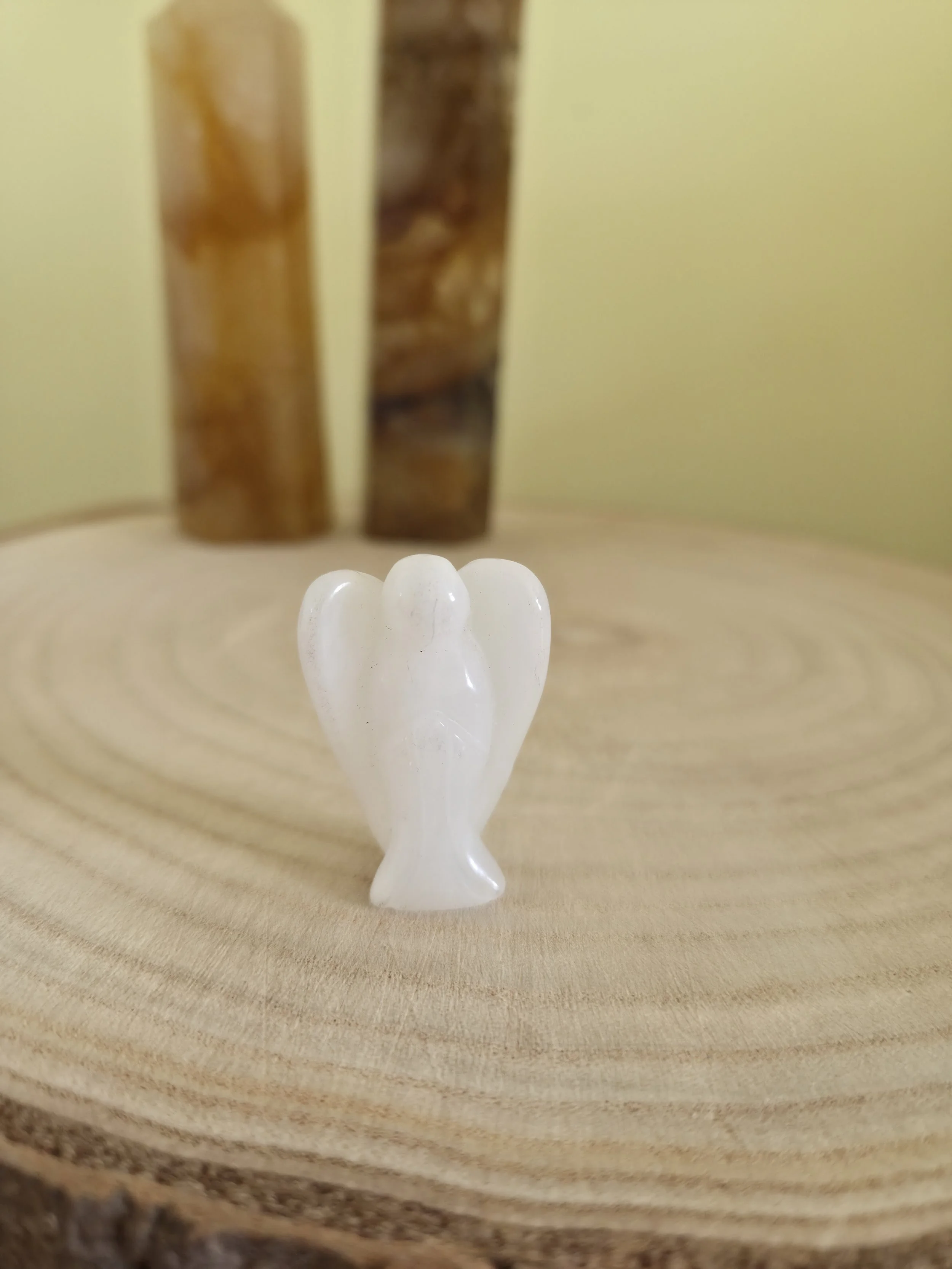 White quartz angel