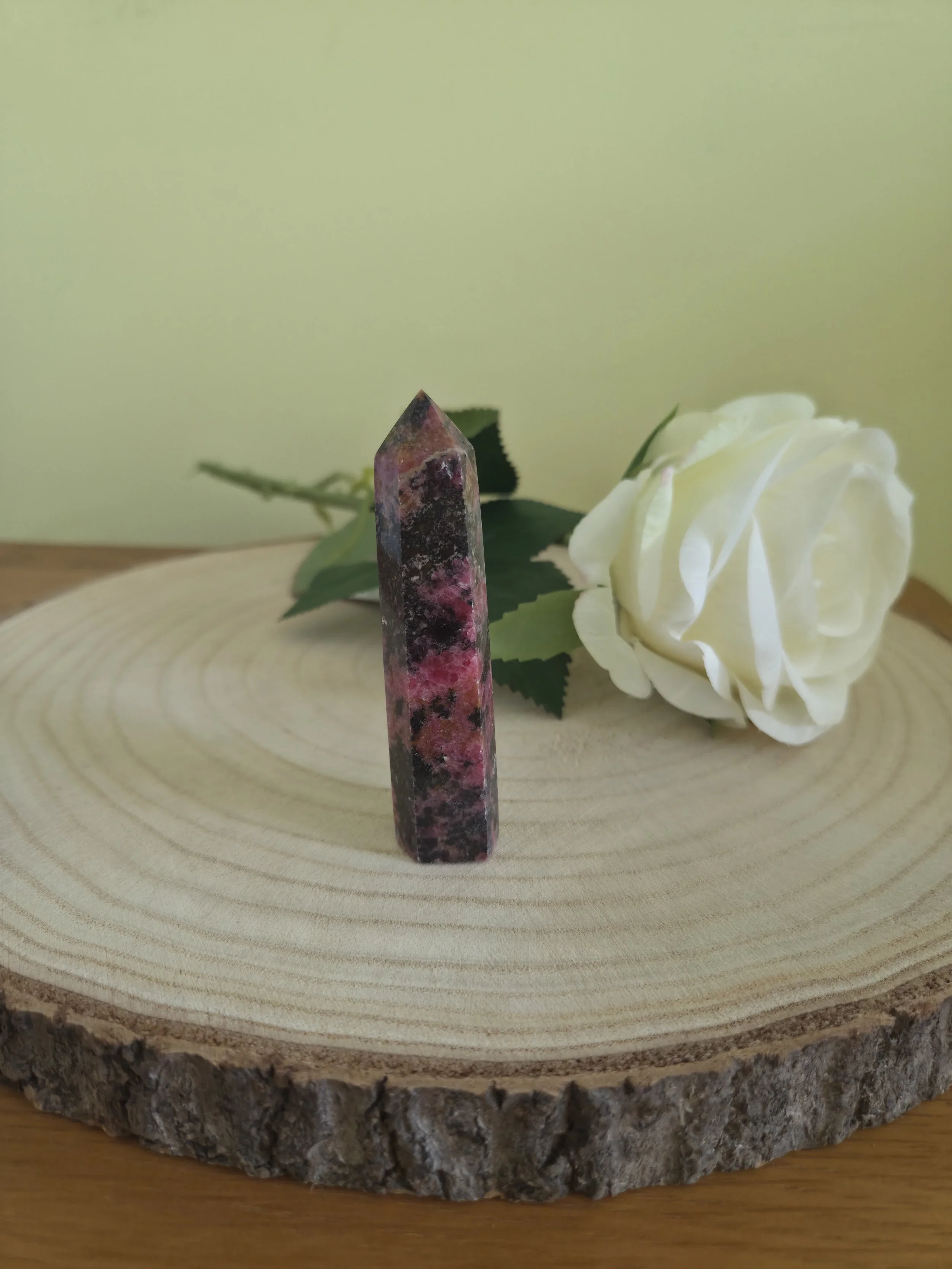Rhodonite tower