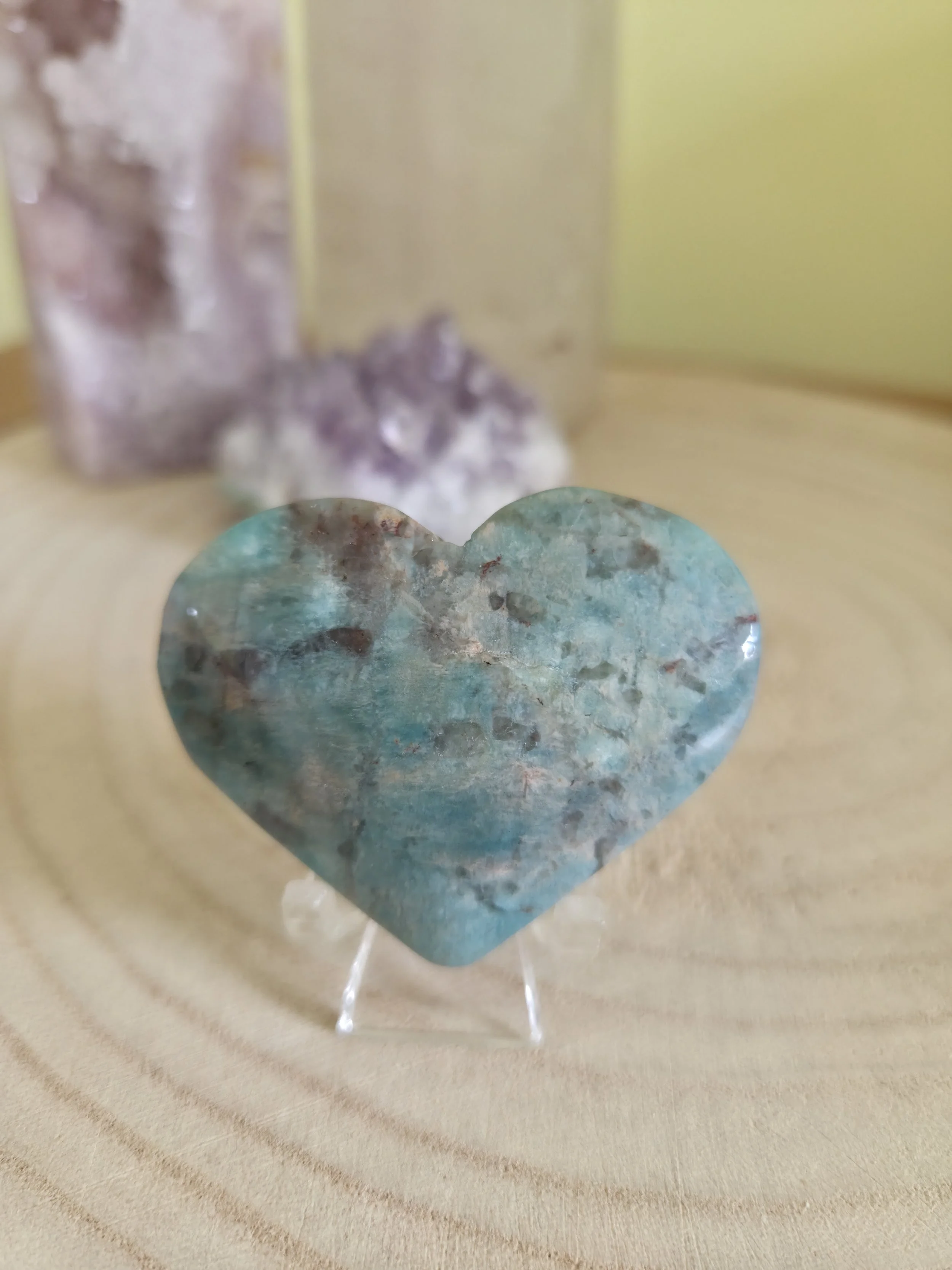 Amazonite heart