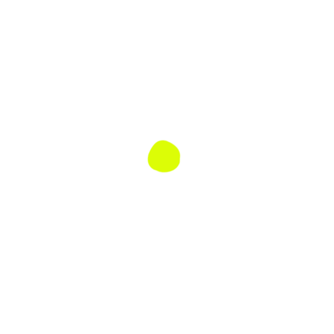 Hand-drawn eye with yellow pupil and lines suggesting eyelashes or rays on black background