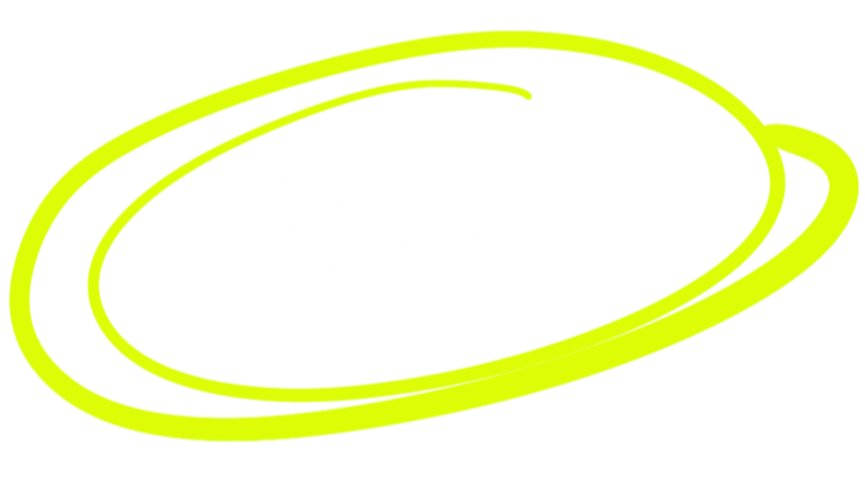 Number 20 years enclosed in yellow ovals on a black background