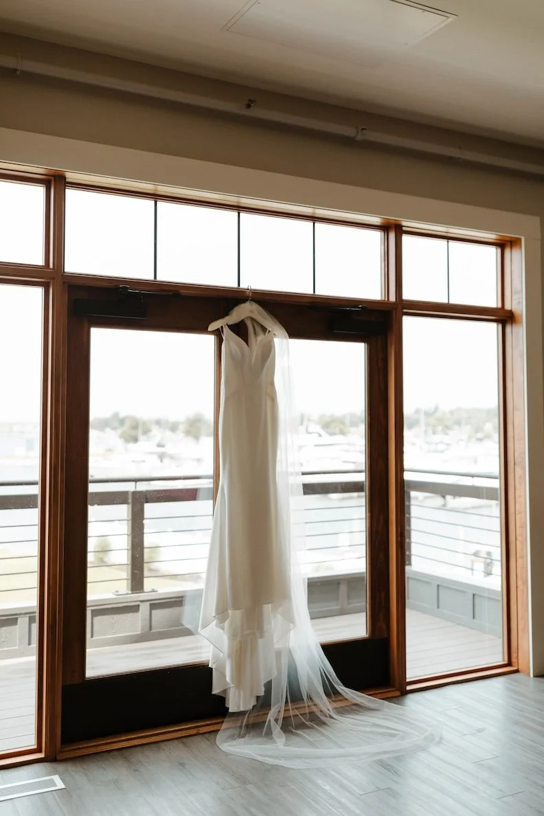 bridal dress details shot