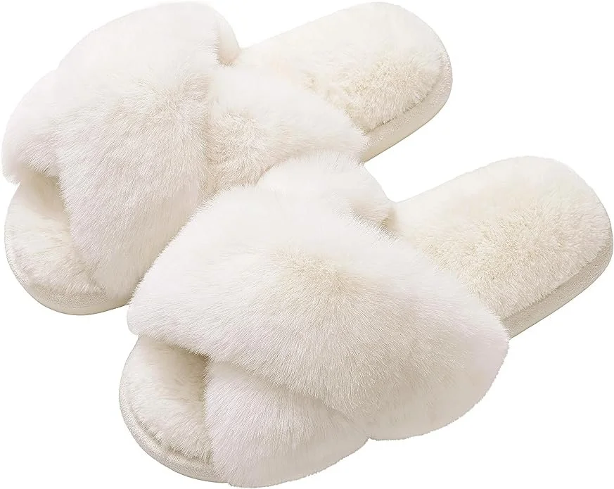 fuzzy slippers amazon