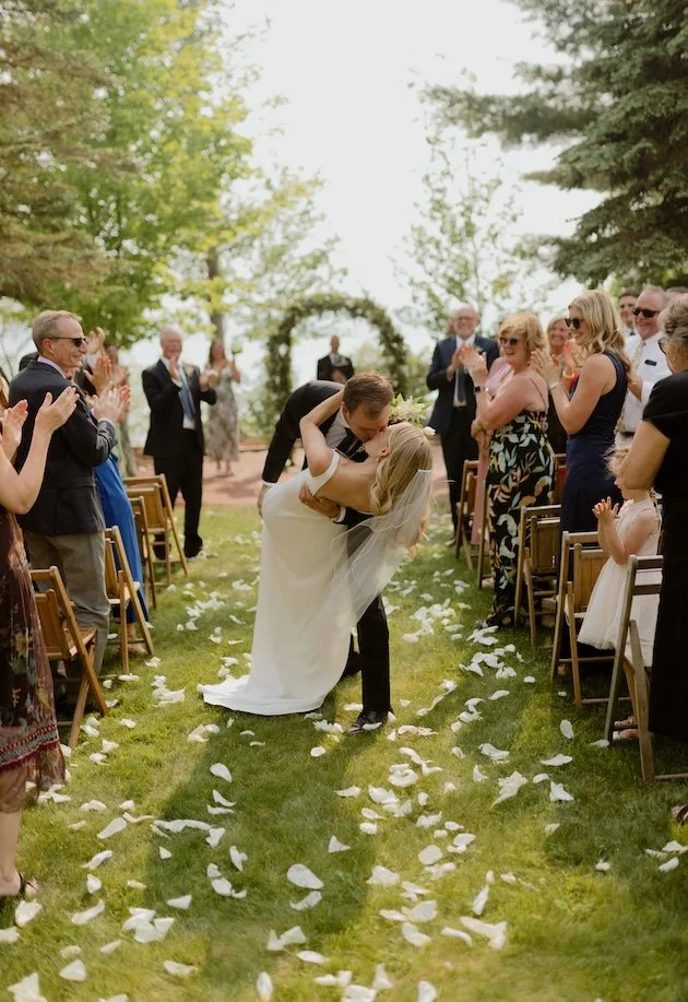 Wedding Party Portraits at Torch Lake | Lakeside Michigan Wedding Inspiration