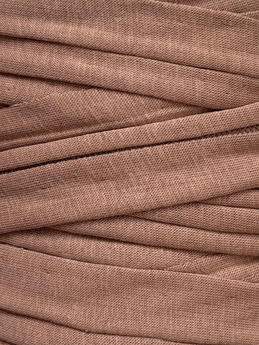 Close-up of mocha colour swatch