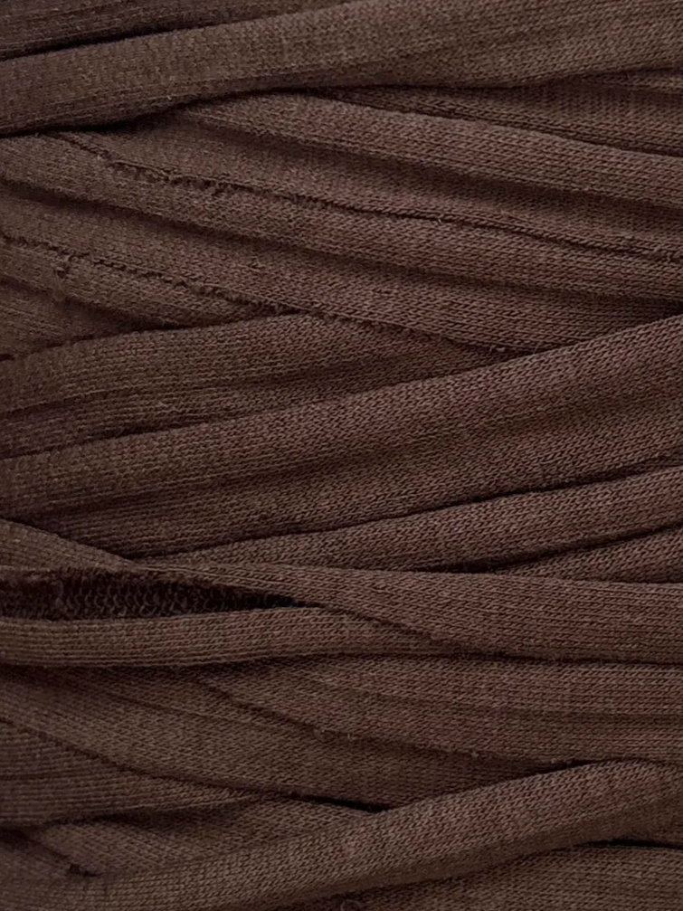 Close-up of chocolate brown colour swatch