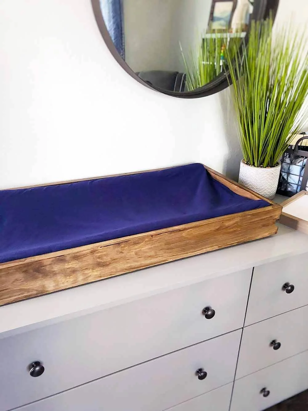 The Cutest DIY Changing Table Topper For Your Nursey