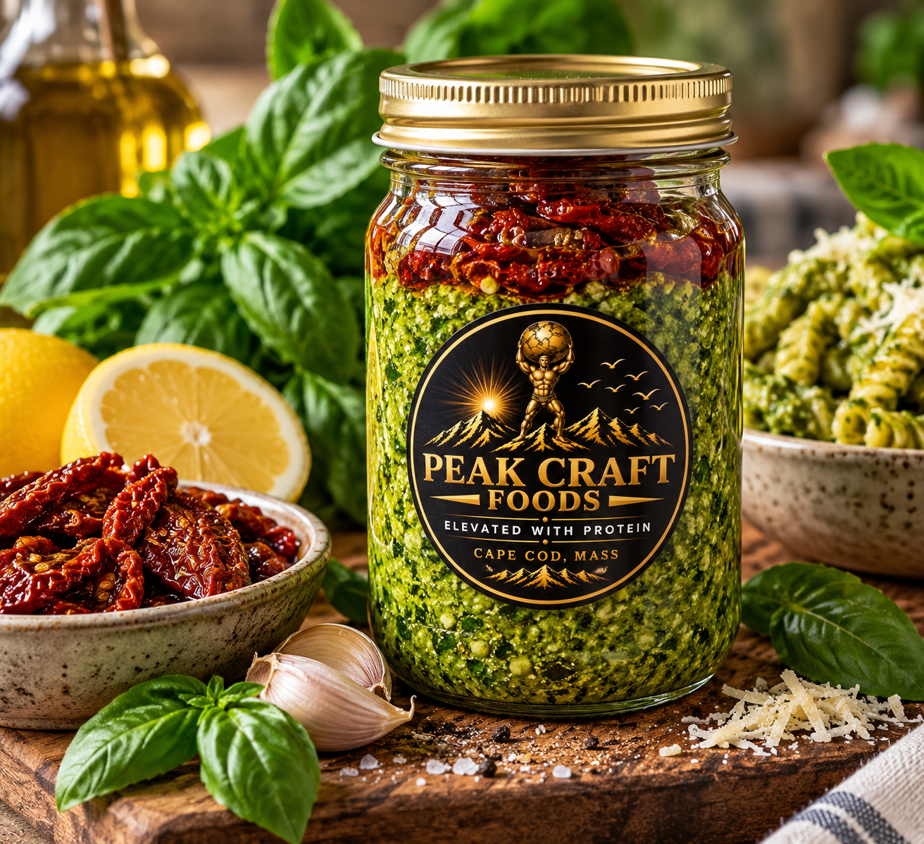Organic Spinach Basil Protein Pesto ( 36g PROTEIN PER JAR)