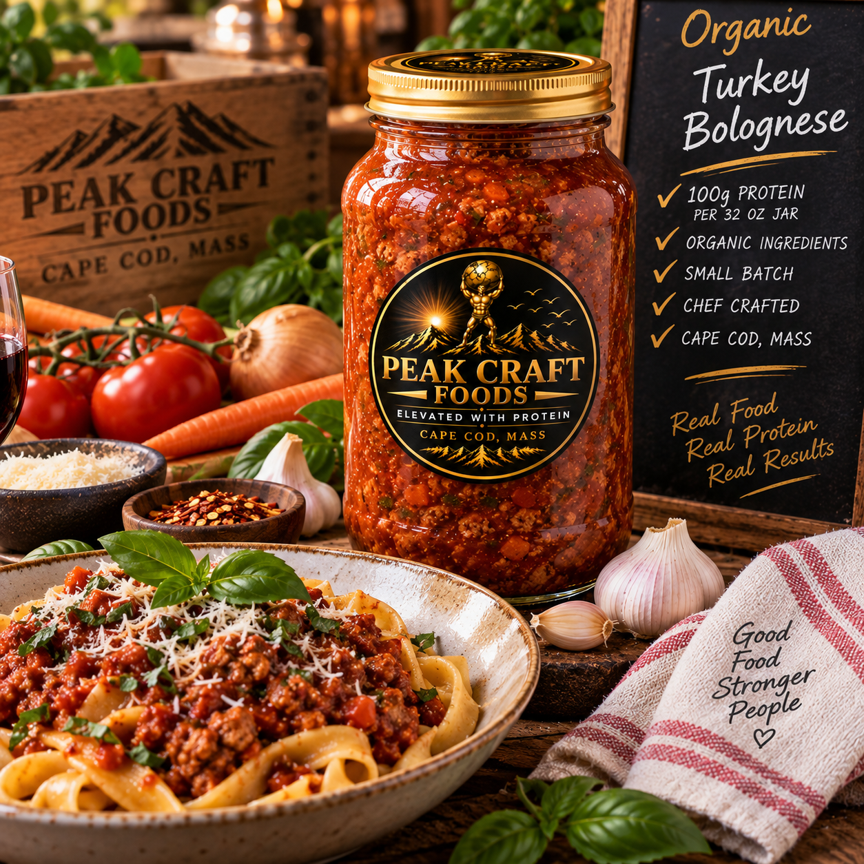 Organic Protein Turkey Bolognese ( 100g PROTEIN PER JAR)