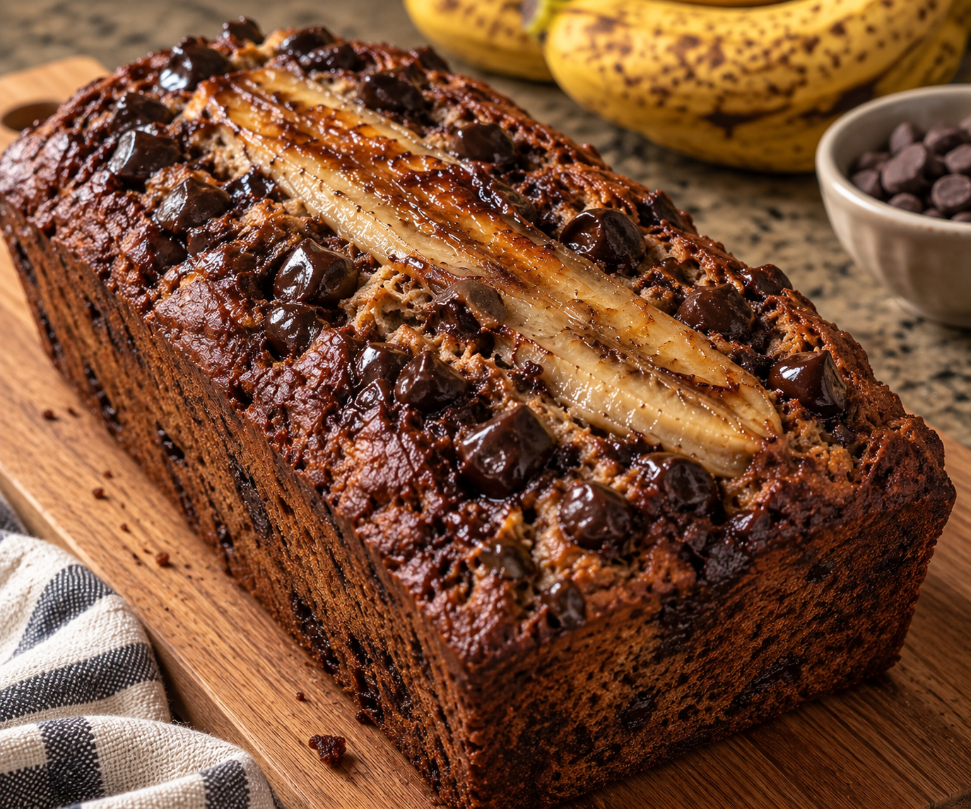 Organic Dark Chocolate Protein Banana Bread ( 18g PROTEIN PER SLICE)
