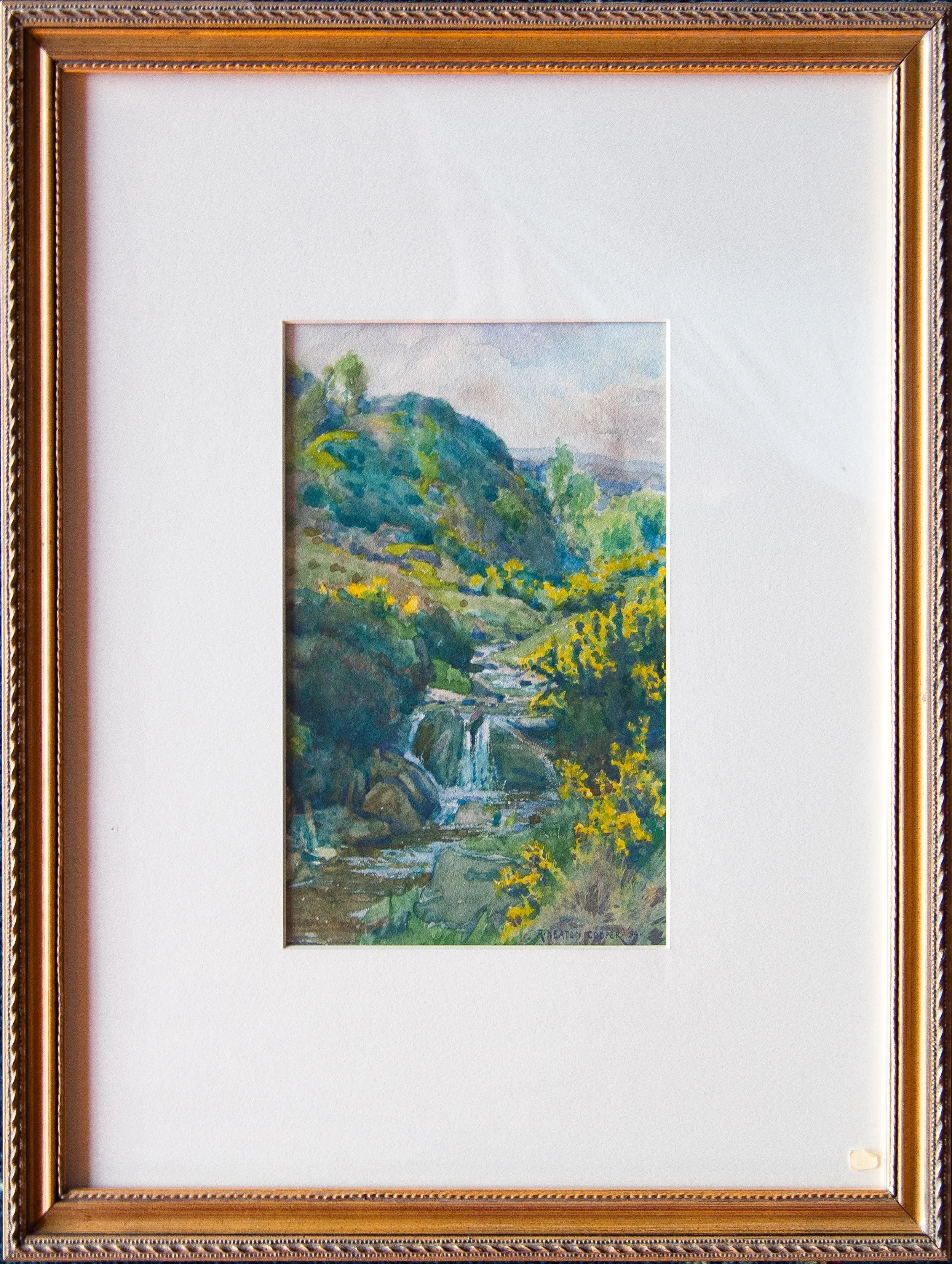 Alfred Heaton Cooper - Forest motif w/ river