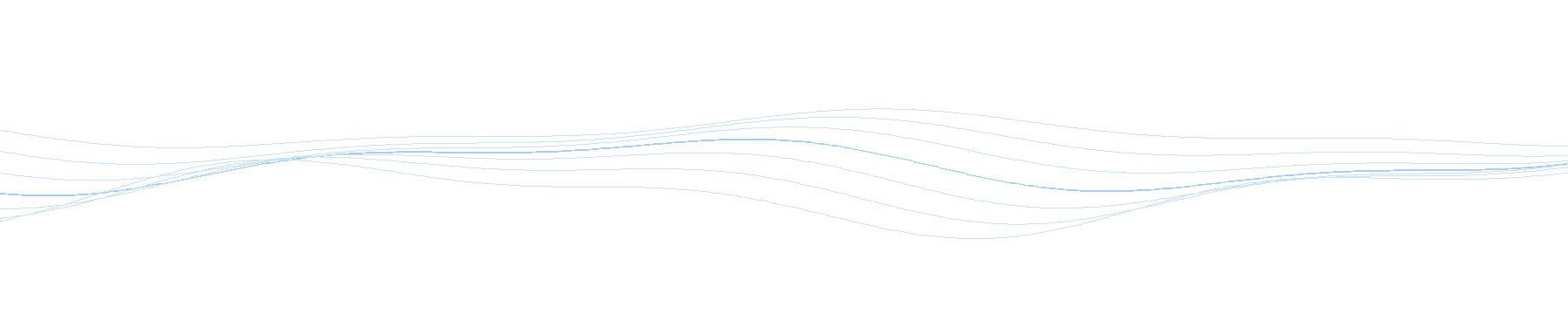 Abstract blue wave lines on a black background.
