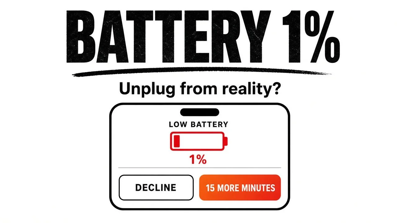 Low Battery 1% Tee
