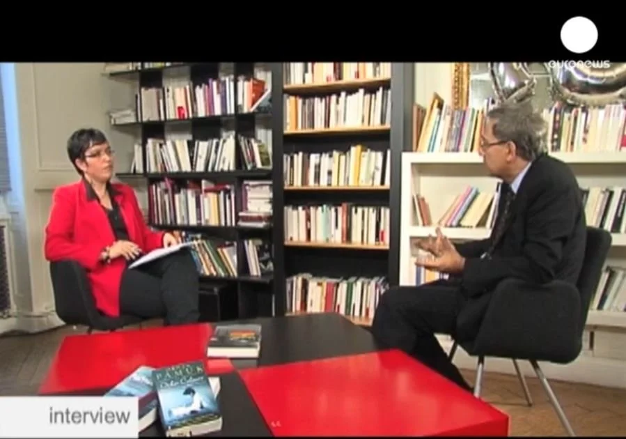 Lyon, 2009 : entretien exclusif avec Orhan Pamuk, prix Nobel de littérature, pour Euronews.