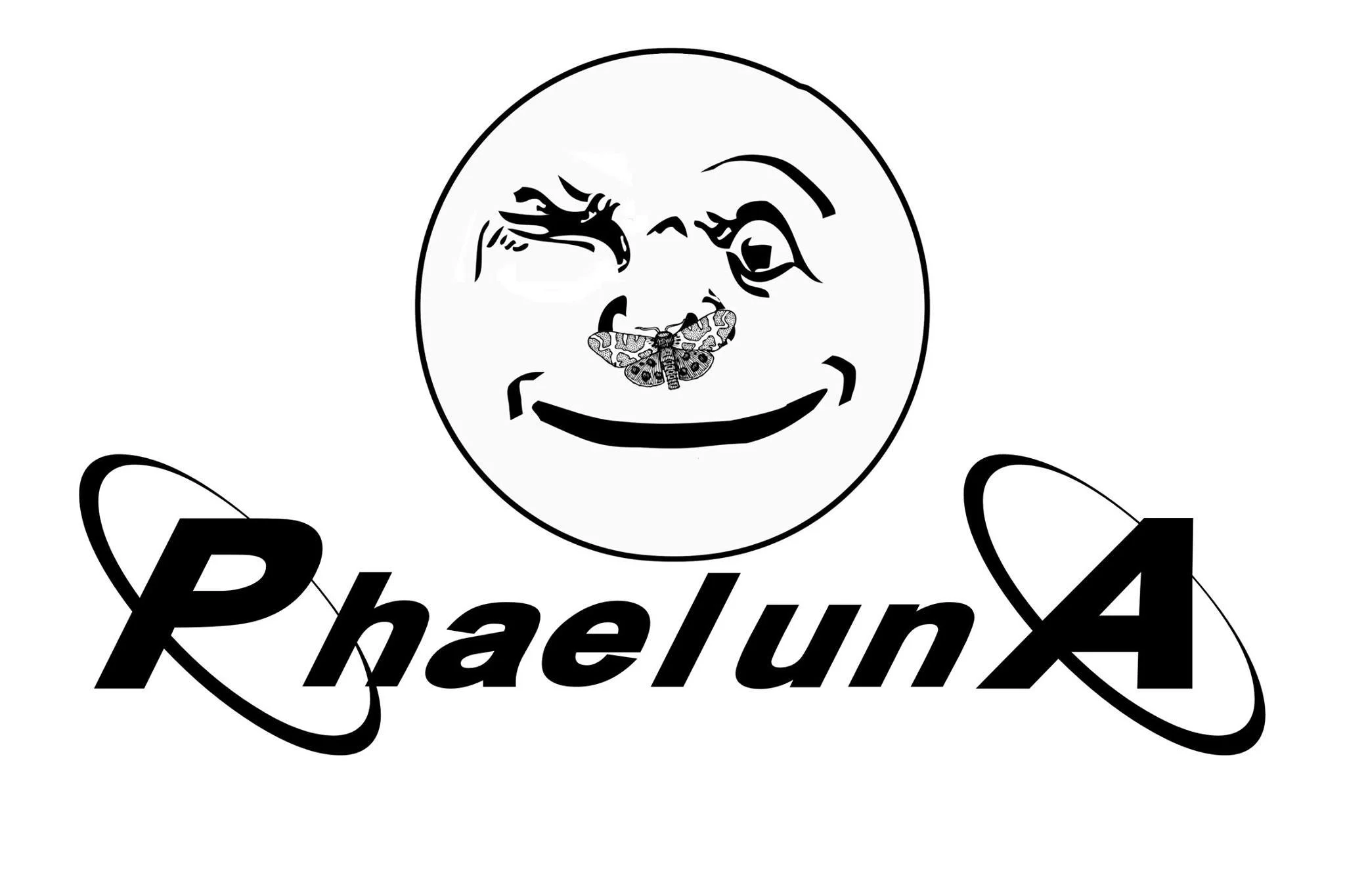Phaeluna – logo : une lune qui fait un clin d'œil