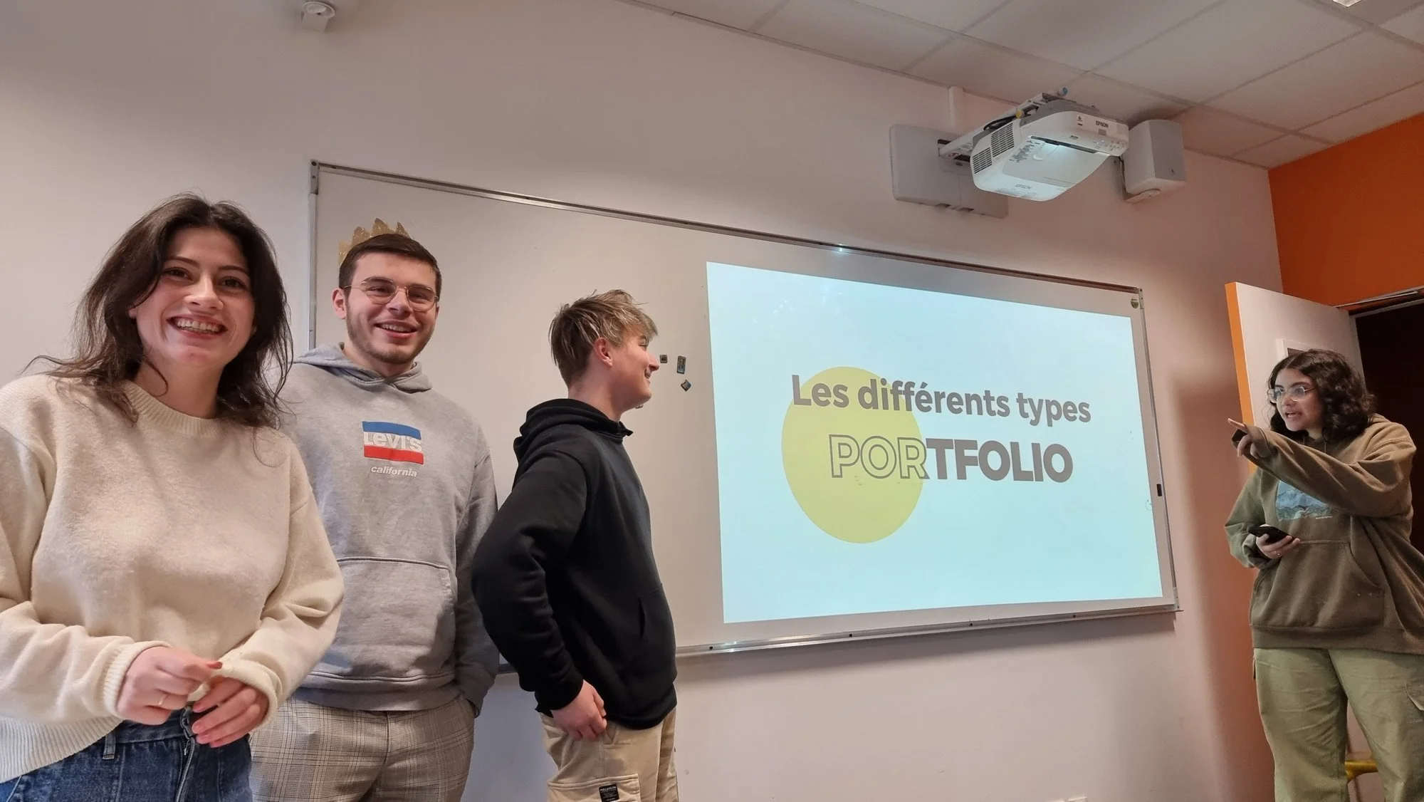 Atelier portfolio avec des étudiant·es de l'Université Lyon 2
