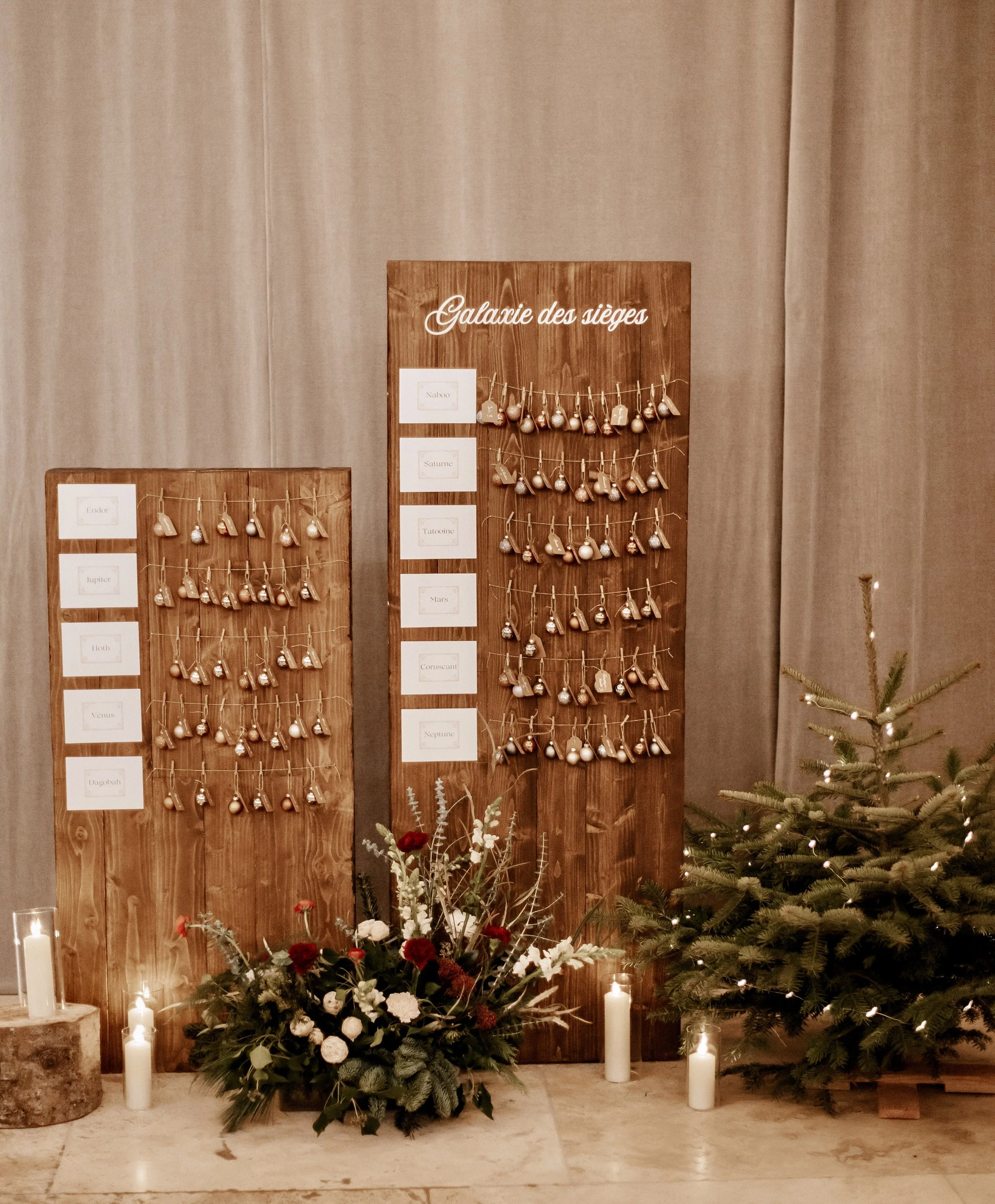Plan de table Maison Panache pour Pondicheri Weddings Clos de Beaurepaire