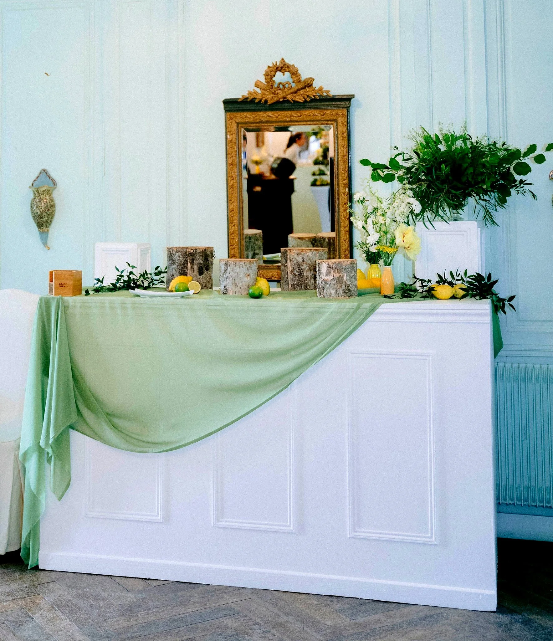 décoration cocktail Maison Panache pour Pondicheri Weddings Château d'Aveny