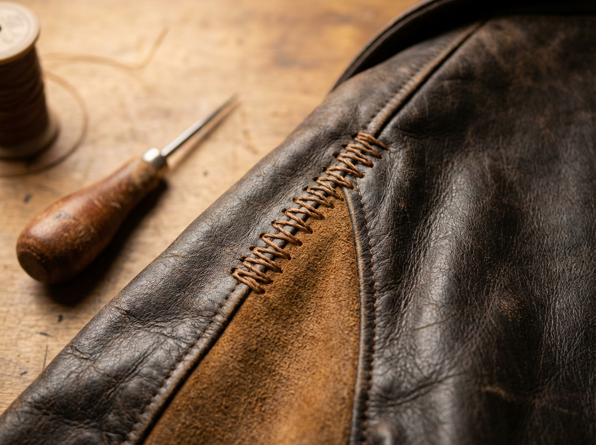 Leather Bomber Jacket