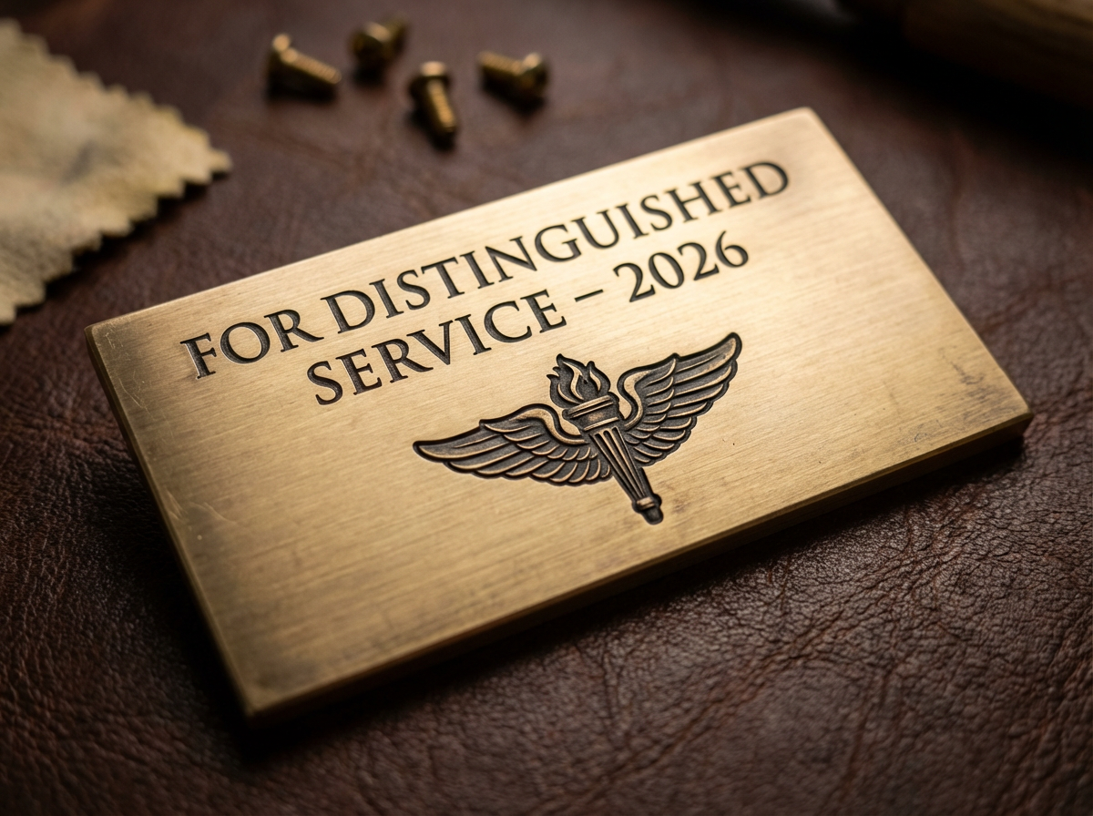 Engraved Service Plaque