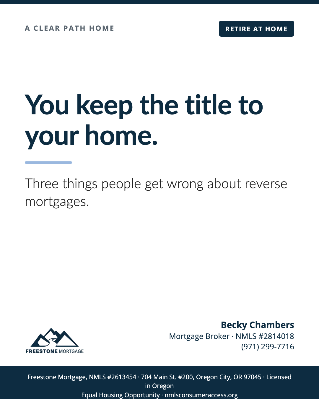 Reverse Mortgage Myths, Answered Honestly