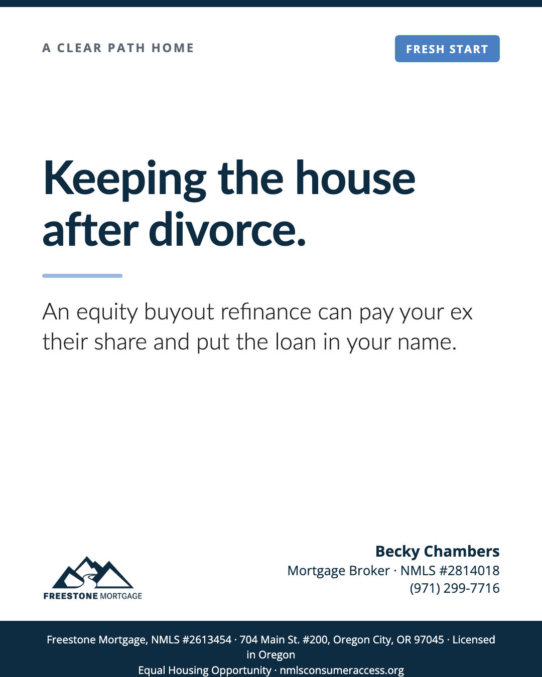 How to Keep the House After Divorce: The Equity Buyout Refinance