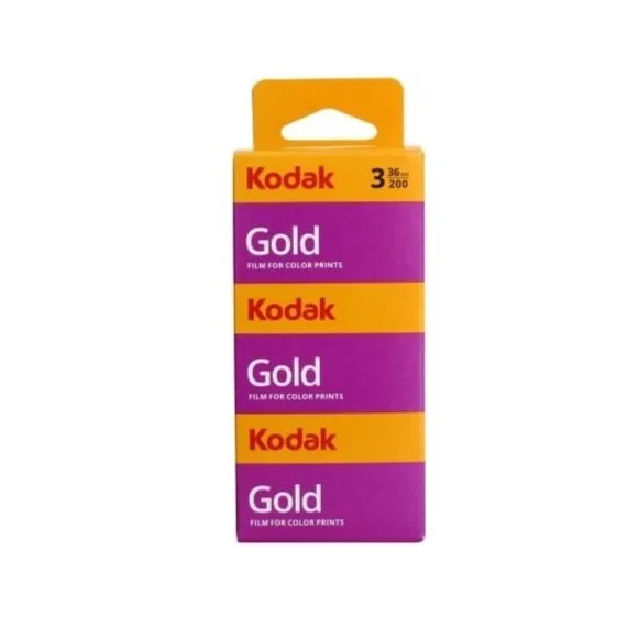 Kodak Gold 200 35mm colour film, pack of 3 rolls