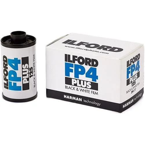 Ilford FP4 Plus 125 35mm black and white film, 36 exposures