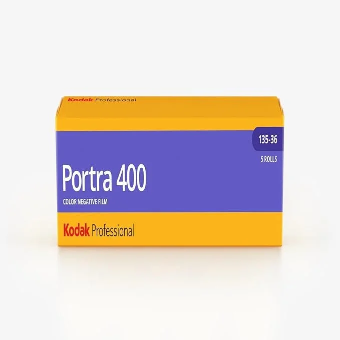 Kodak Portra 400 35mm colour film, pack of 5 rolls with 36 exposures each