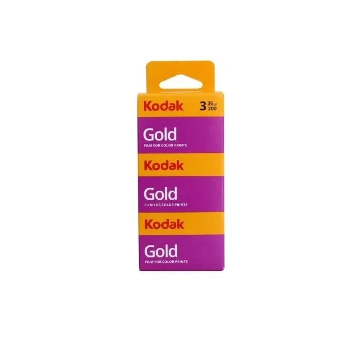 Kodak Gold 200 35mm colour film, pack of 3 rolls