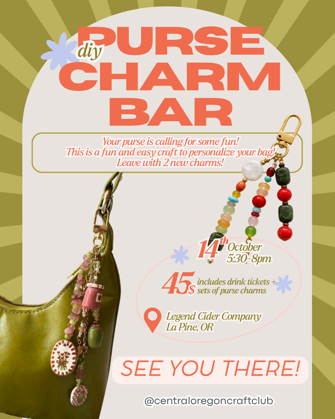 Purse Charm Bar — La Pine