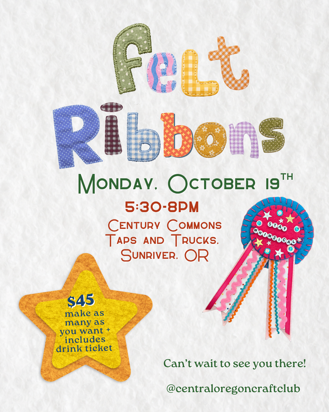 Viral Felt Ribbon Awards — Sunriver