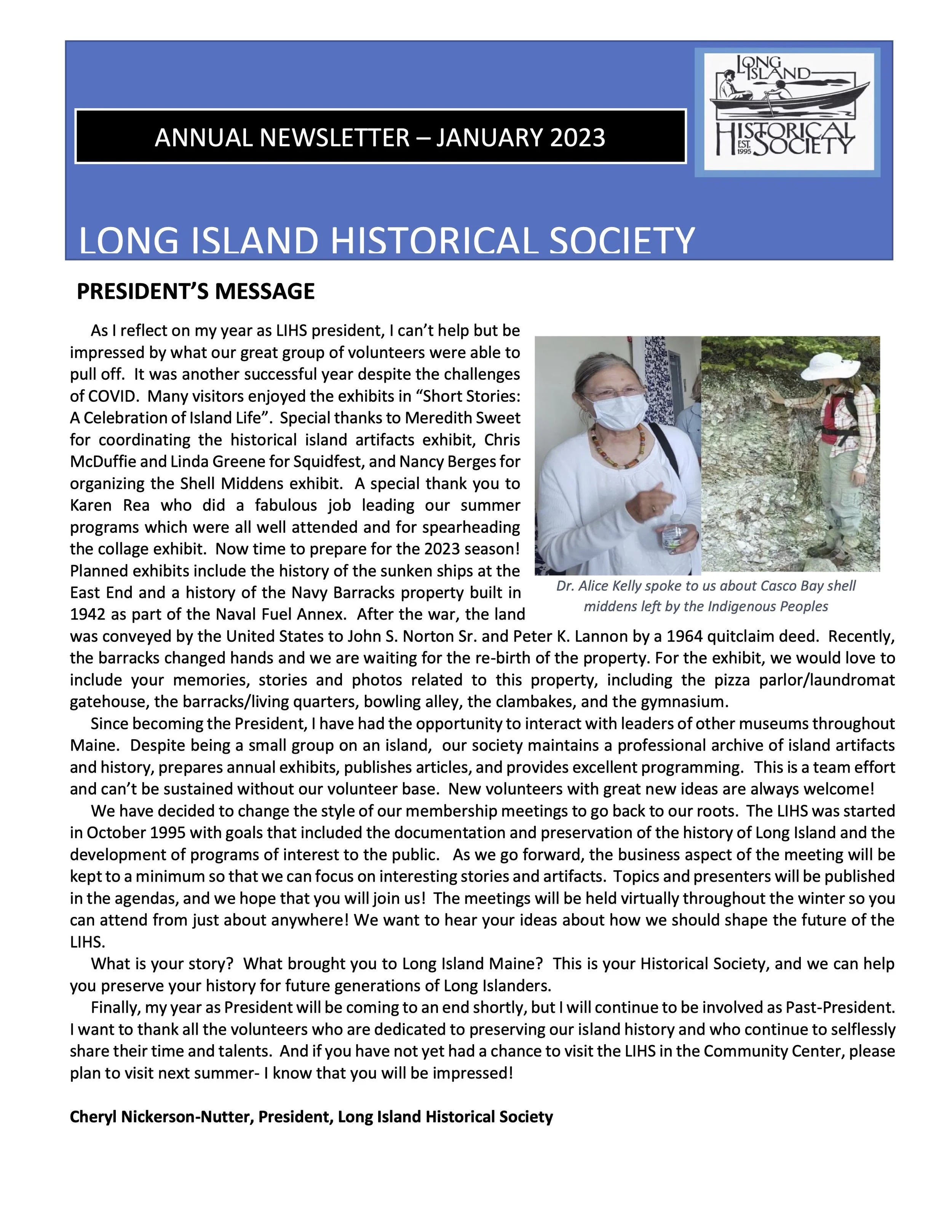 2023 LIHS Newsletter