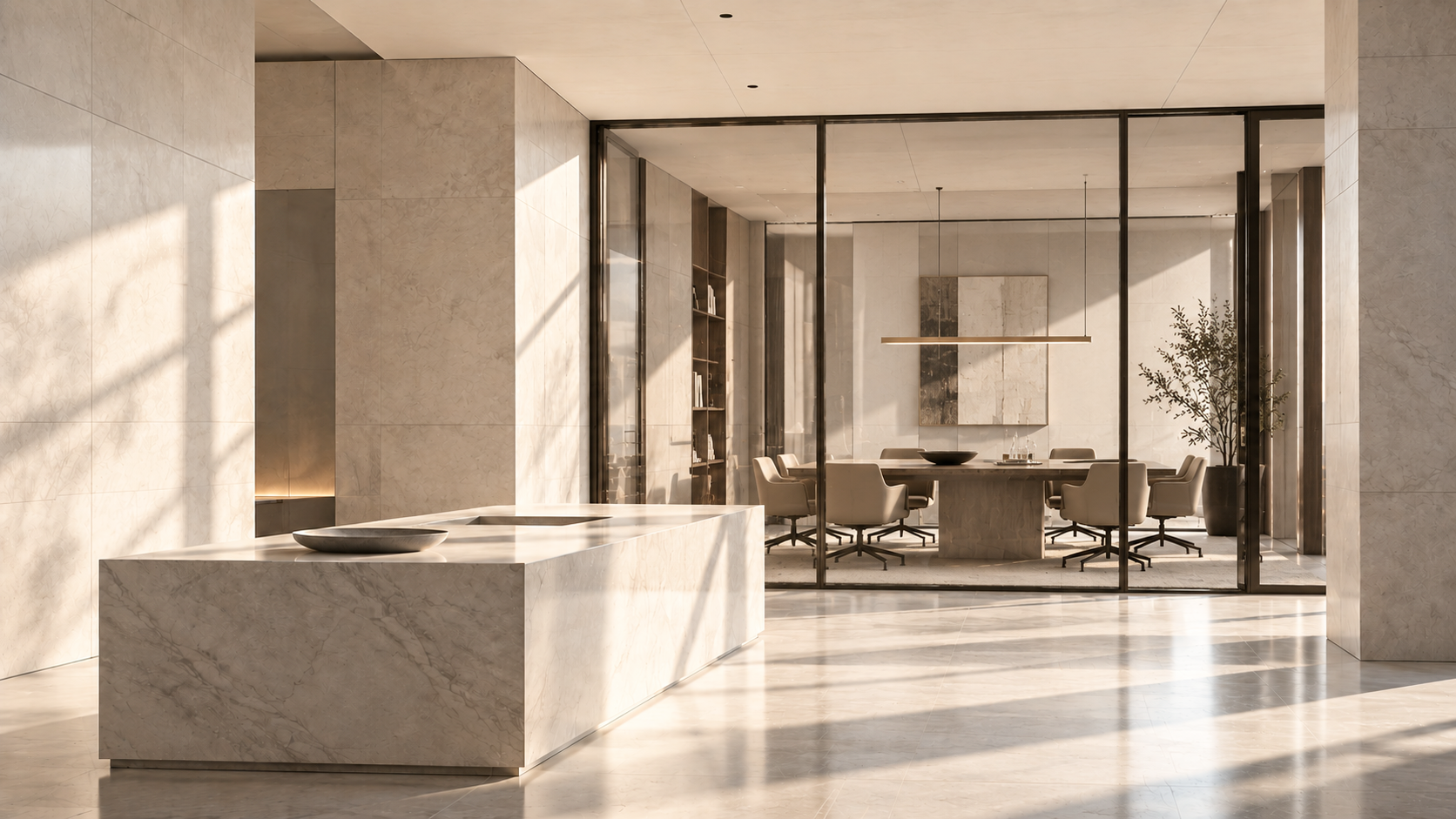 Modern professional meeting space representing Heidi A. Lawson PLLC's strategic legal and advisory practice.