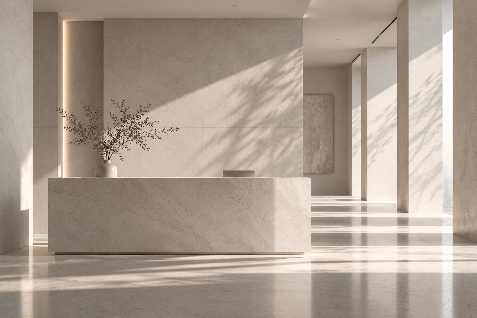 Contemporary professional reception space reflecting the considered, modern approach of Heidi A. Lawson PLLC.