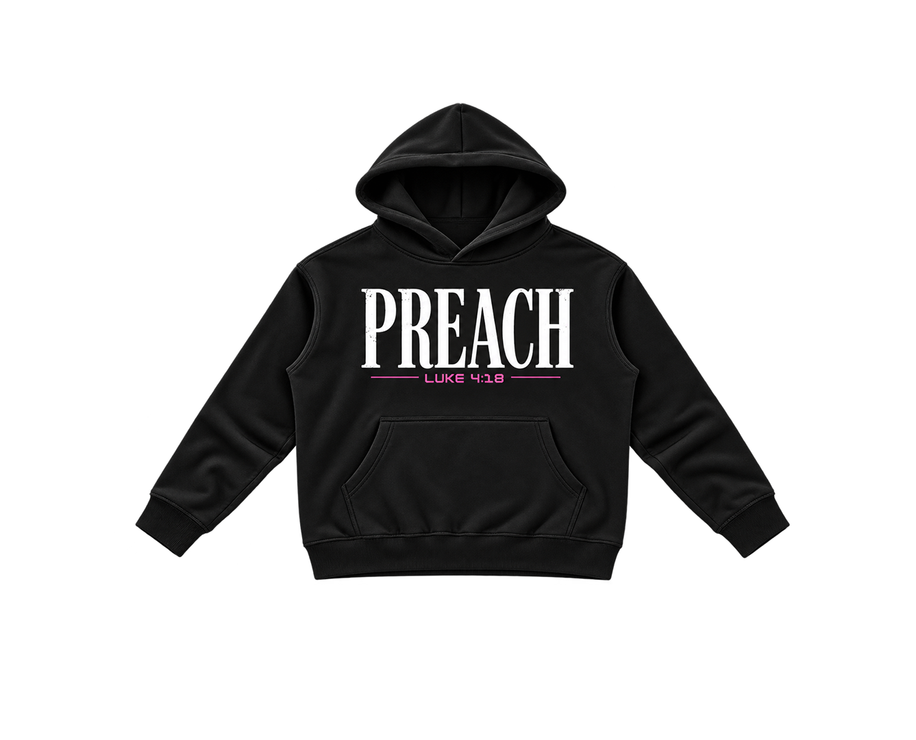 Preach (PINK) — Oversized Hoodie