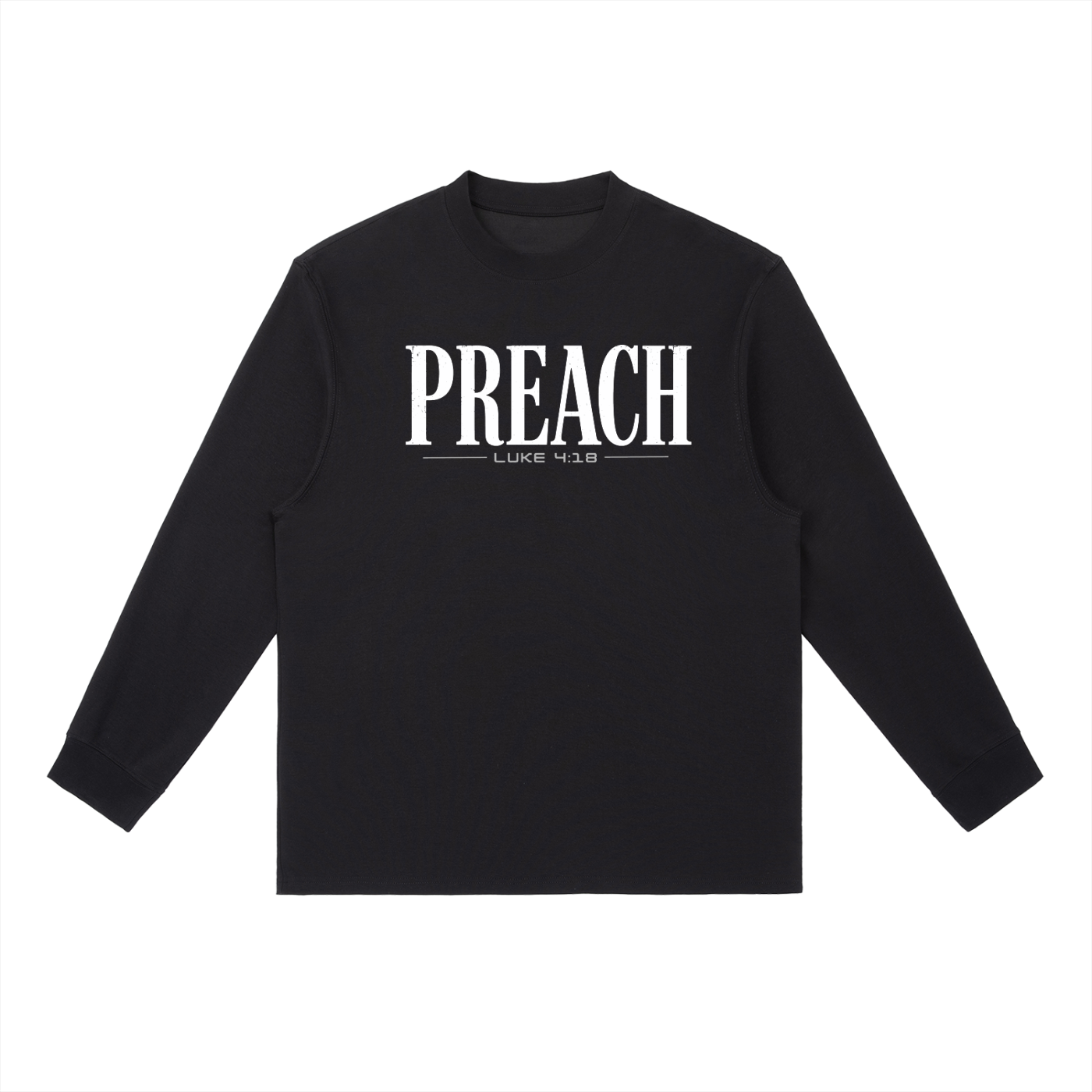 Preach (GRAY) — Long-Sleeve Tee