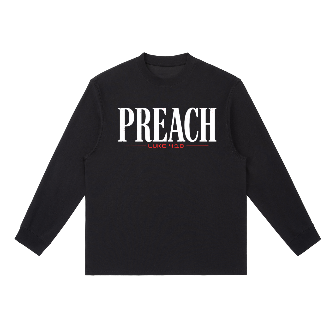 Preach (RED) — Long-Sleeve Tee