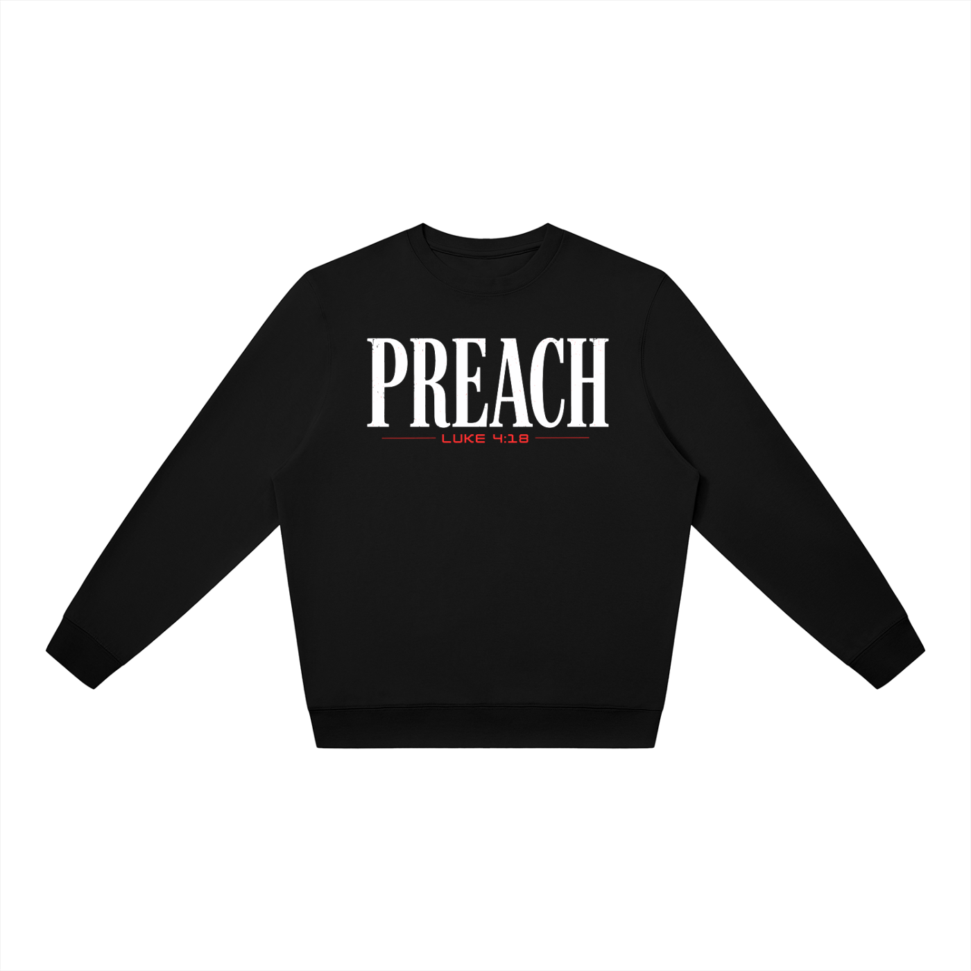 Preach (RED) — Crewneck Sweatshirt