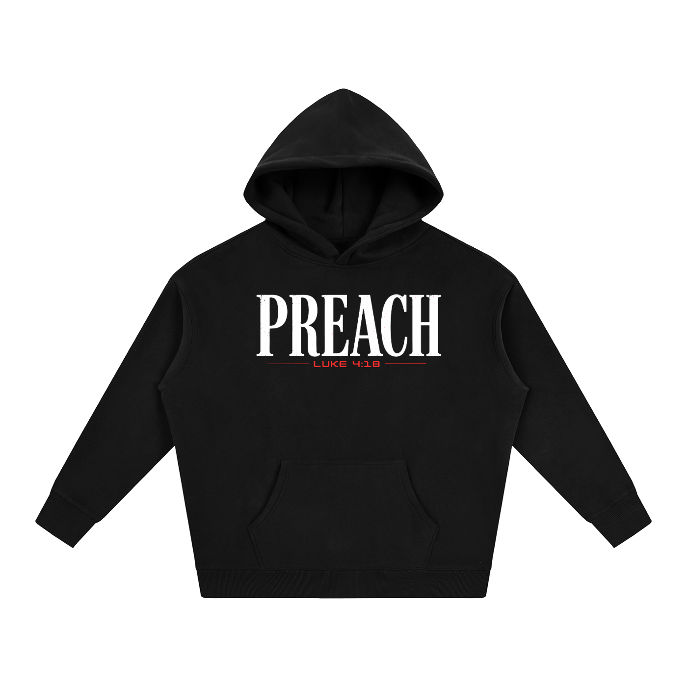 Preach (RED) — Oversized Hoodie