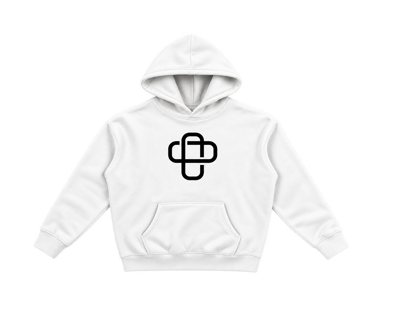 L.R.E. White — Oversized Hoodie