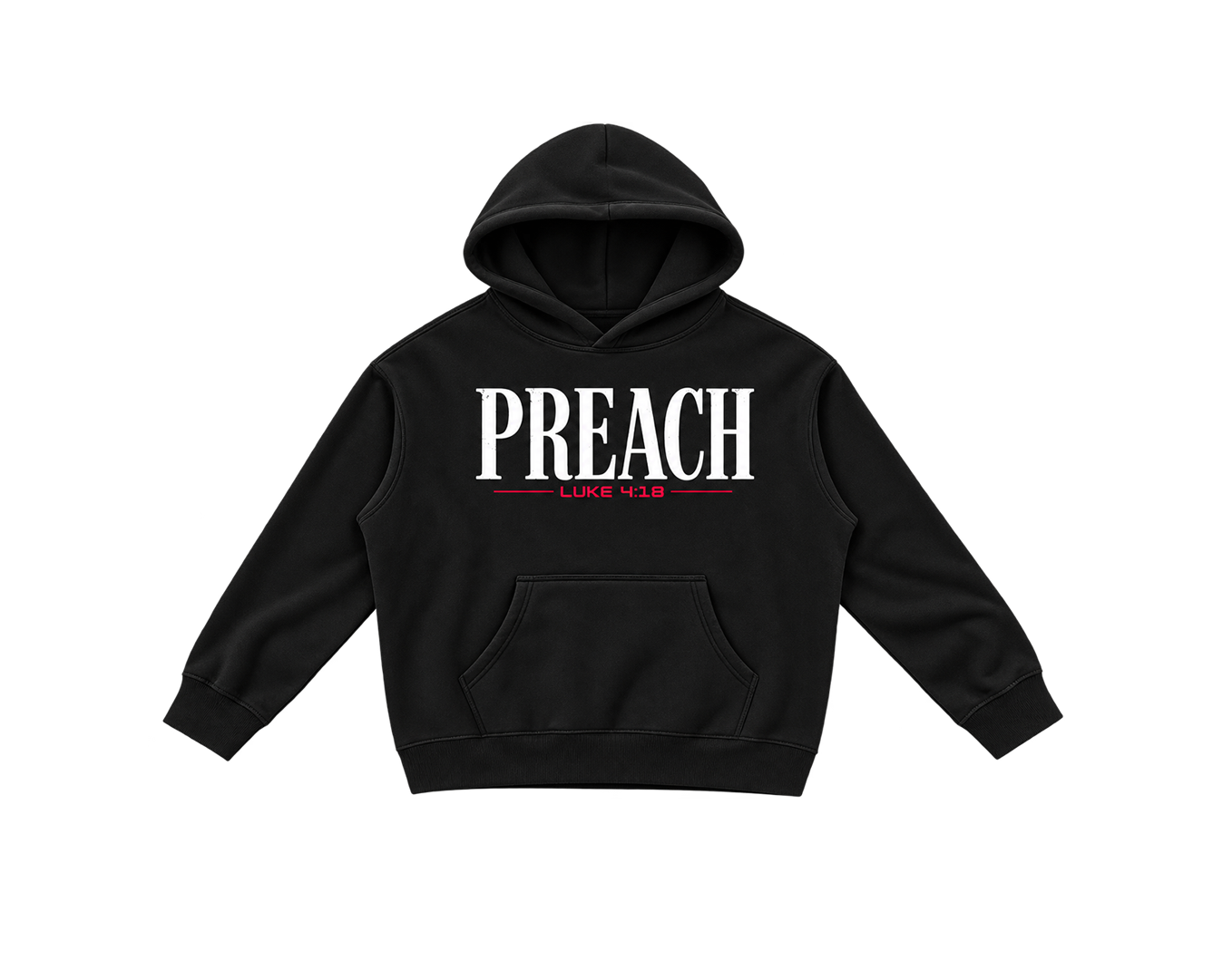 Preach (RED) — Oversized Hoodie