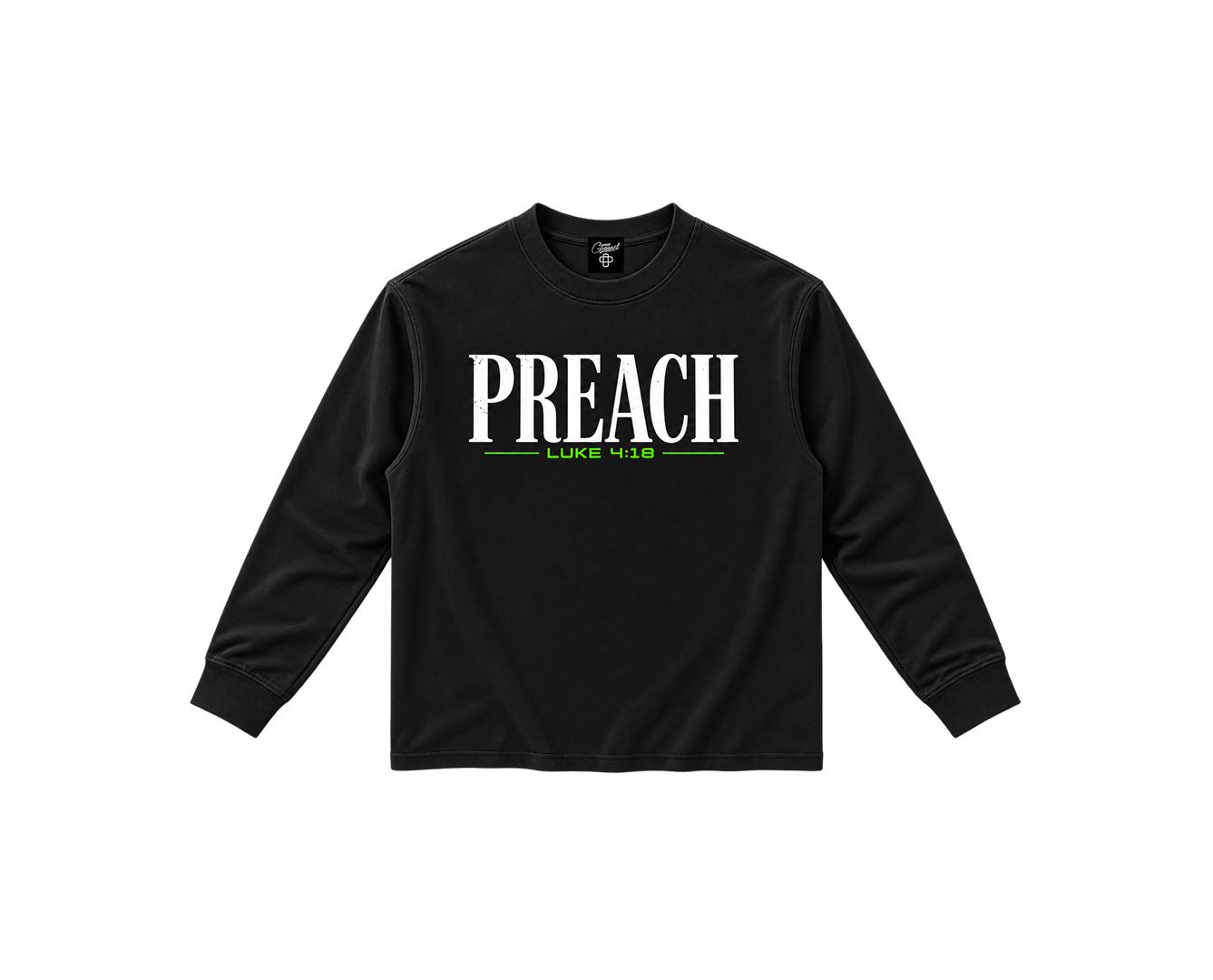 Preach (GREEN) — Long-Sleeve Tee