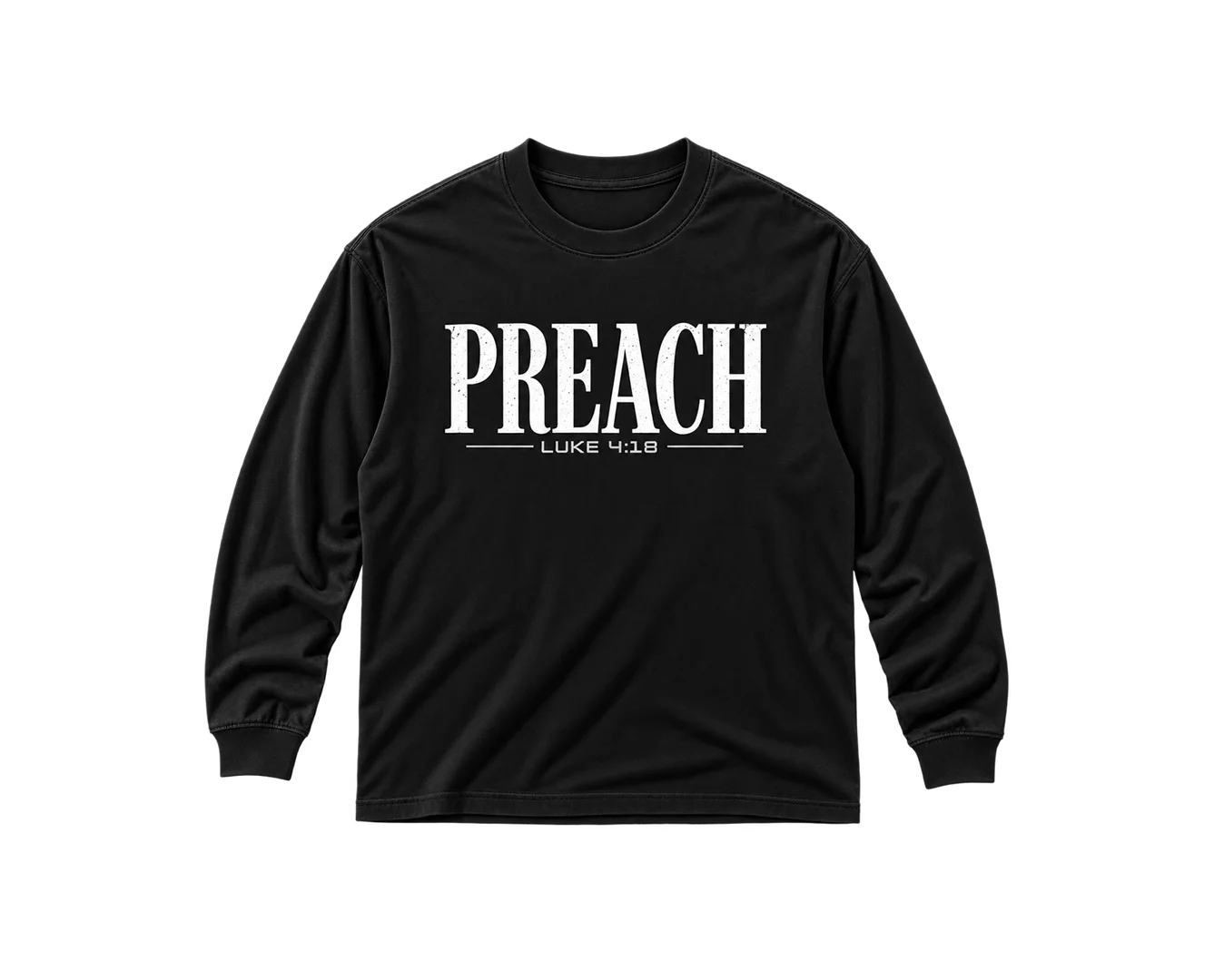 Preach (GRAY) — Long-Sleeve Tee