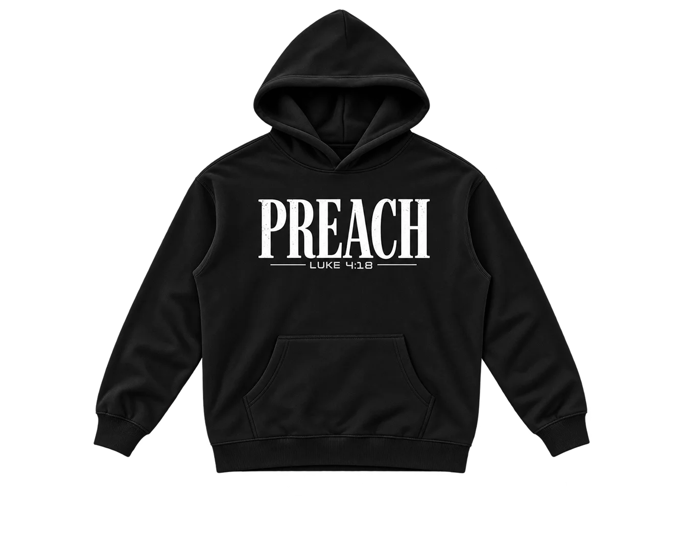 Preach (GRAY) — Oversized Hoodie